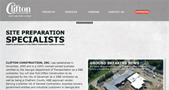 Desktop Screenshot of cliftonconstruction.com